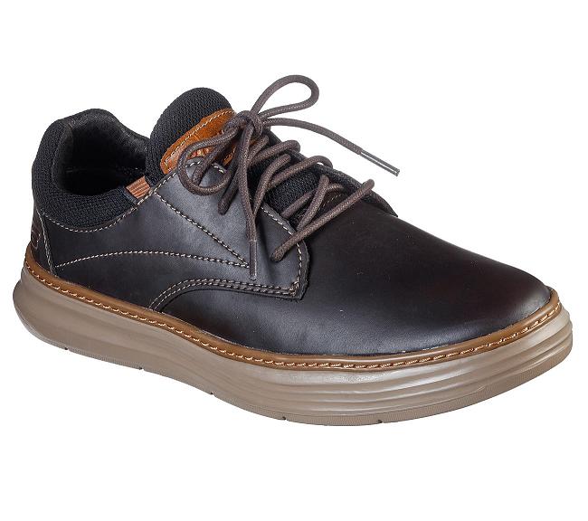 Zapatos Sin Cordones Skechers Hombre - Moreno Marrones LCOVE3829